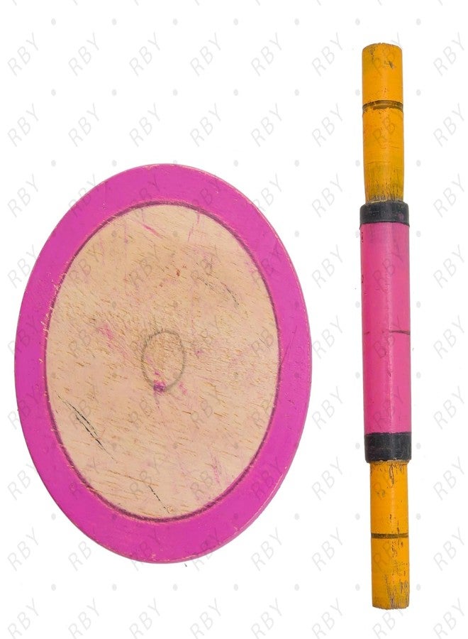 RBY شكلا خشبية صغيرة للأطفال من RBY (4.5 بوصة) مع بيلان خشبي (6 بوصة)، متعددة الألوان - Image 4